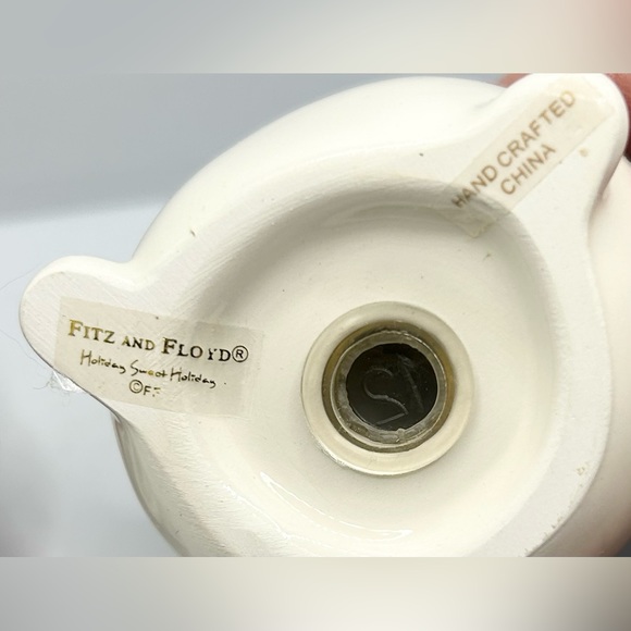 2010 Fitz & Floyd Holiday Sweet Holiday Salt & Pepper Shaker Set Christmas Santa - Picture 7 of 13